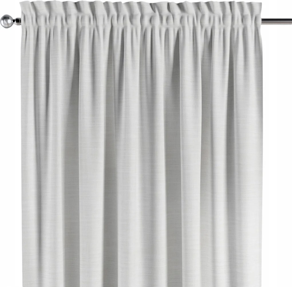 Csatornafüggöny frufruval 1 db 130x245cm fehér