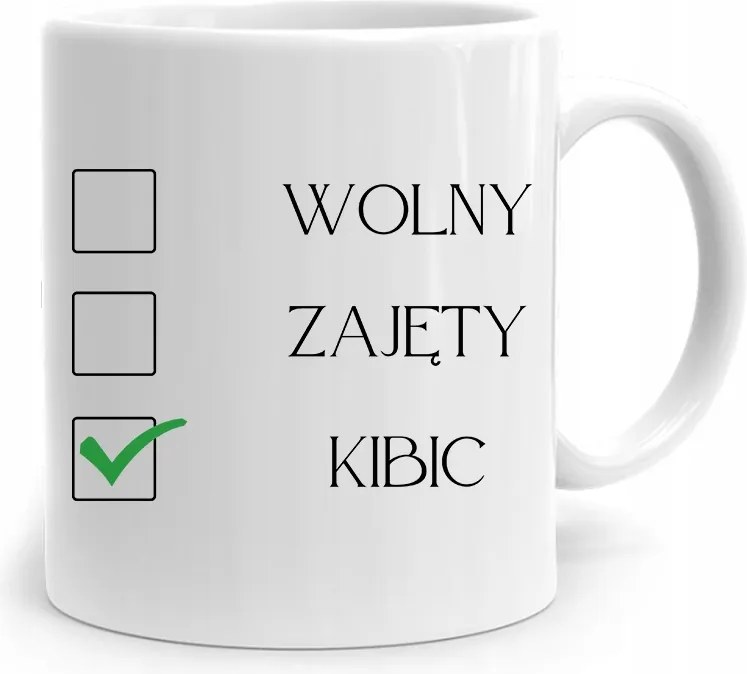 Szurkolóknak Szurkolói Bögre Szabad Elfoglalt Szurkolói Bögre fényképes nyomtatással