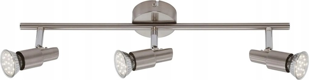 Mennyezeti spotlámpa Briloner 3xGU10 9W matt nikkel 47,5 cm IP20