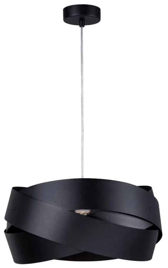 Zuma Line 1114 - Csillár zsinóron TORNADO 1xE27/40W/230V fekete