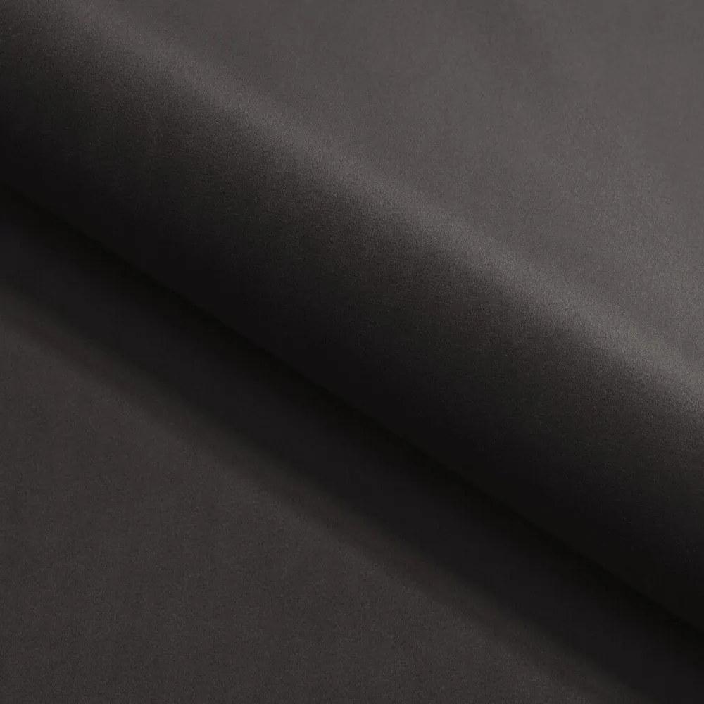 Fekete bársony kinyitható kanapé 203 cm York Blik – Ropez