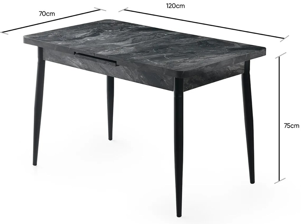Ay Anthracite étkezőasztal