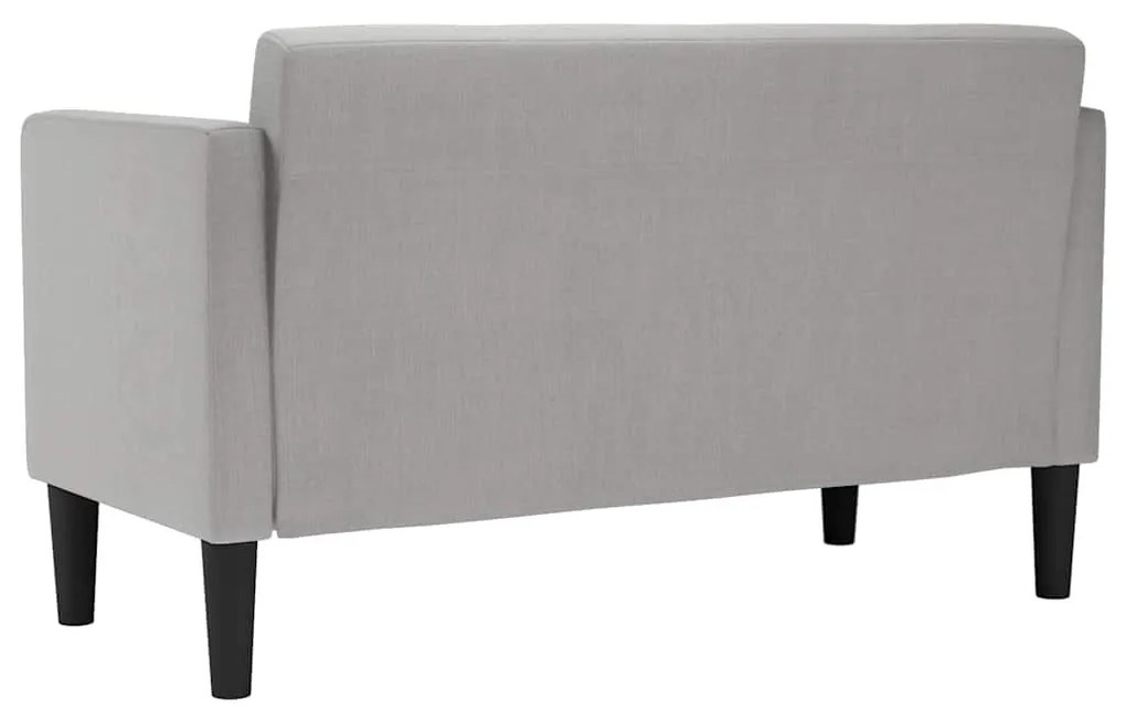 vidaXL felhőszürke szövet loveseat kanapé 111 cm