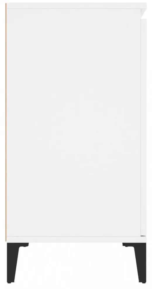 fehér szerelt fa tálalószekrény 102 x 35 x 70 cm