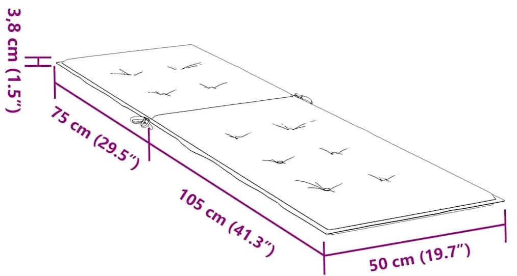 levélmintás oxford-szövet teraszágypárna