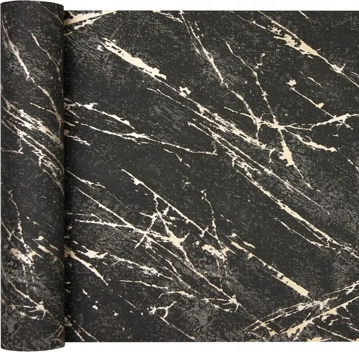 Tapéta Kő Márvány Fekete Arany Tapéta