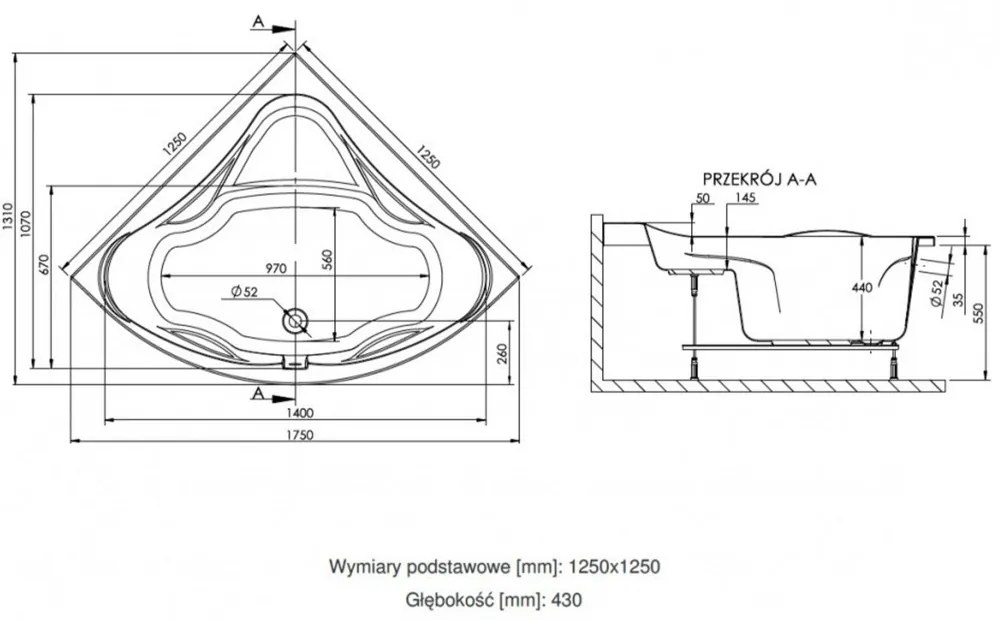 Wivea 125x125 sarokkád