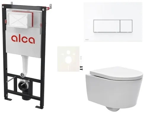 Fali WC szett Alca előtétfalas szereléshez + SAT Brevis WC SIKOASW7