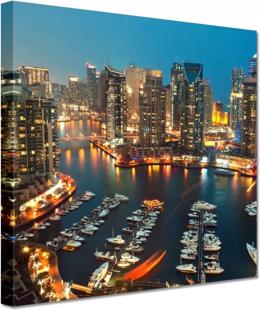 Festmények 20x20 Dubai éjszaka