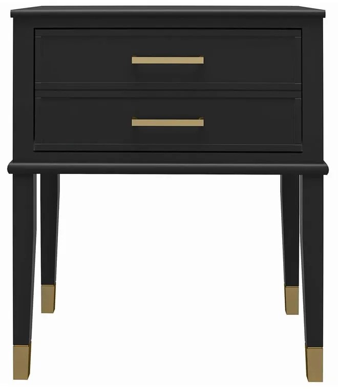 Fekete éjjeliszekrény Westerleigh – CosmoLiving by Cosmopolitan