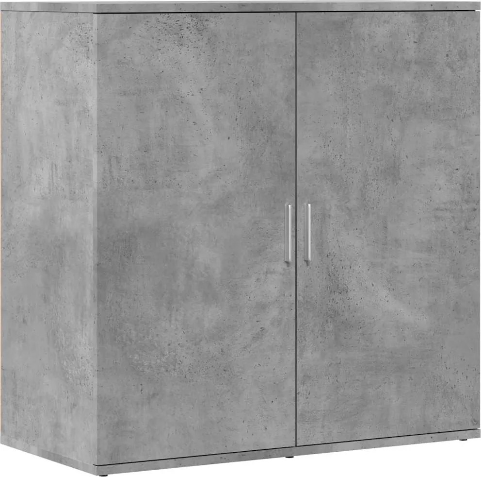 vidaXL betonszürke szerelt fa tálalószekrény 79 x 38 x 80 cm