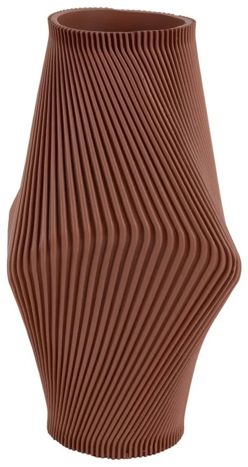 Barna poligyanta váza (magasság 30 cm) Twisted Rib – PT LIVING