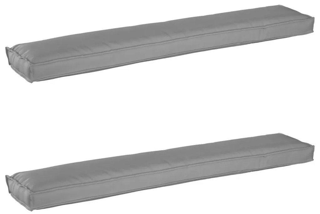 Raklap párna készlet 2 pcs Szürke 200 x 40 x 8 cm Oxford szövet