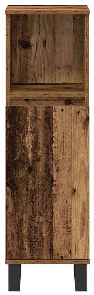 Fürdőszoba bútor szett 3 pcs Barna 30 x 30 x 180 cm Faanyag