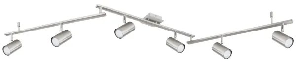 Globo 57910-6 - spotlámpa ROBBY 6xGU10/35W/230V matt króm
