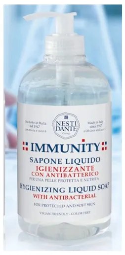 N.D.Immunity antibakteriális SLS mentes folyékony szappan,bőrbarát, gyerekek is használhatják,500ml