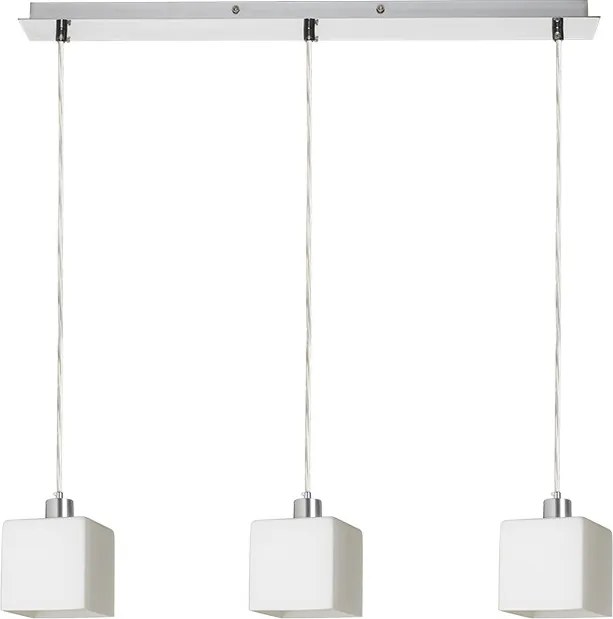 RENDL DADOS III 60 závěsná opálové sklo/chrom 230V LED E27 3x11W