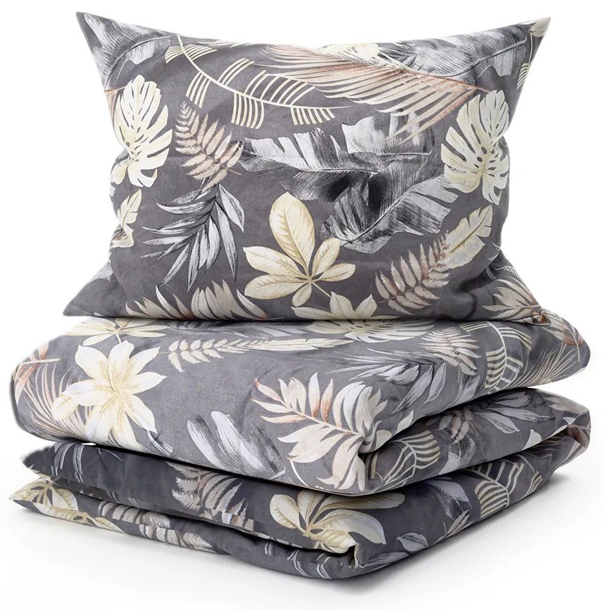 Mikroszálas ágynemű LUVIO szürke hotel zseb Ágyneműhuzat mérete: 70 x 90 cm | 140 x 220 cm