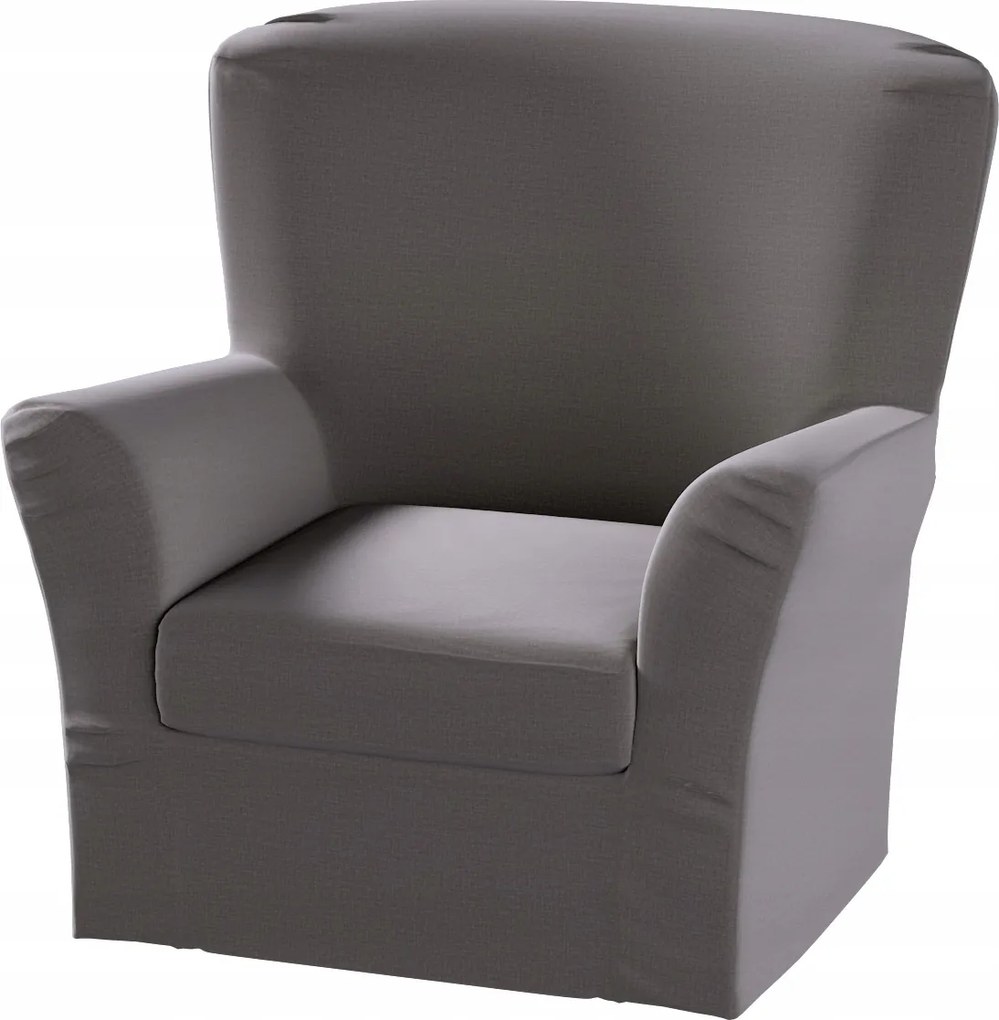 Dekoria Tomelilla magas fotelhuzat Ikea könyvjelzőkkel barna