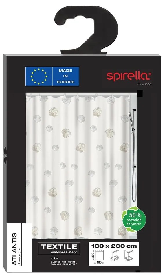 Zuhanyfüggöny 120x200 cm Atlantis – Spirella