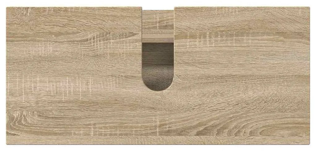 Fürdőszoba bútor szett 2 pcs sonoma tölgy 76.5 x 35 x 64 cm