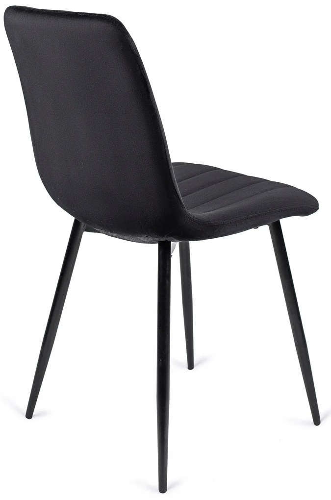 Fekete Bársony Étkezőszék IBIS