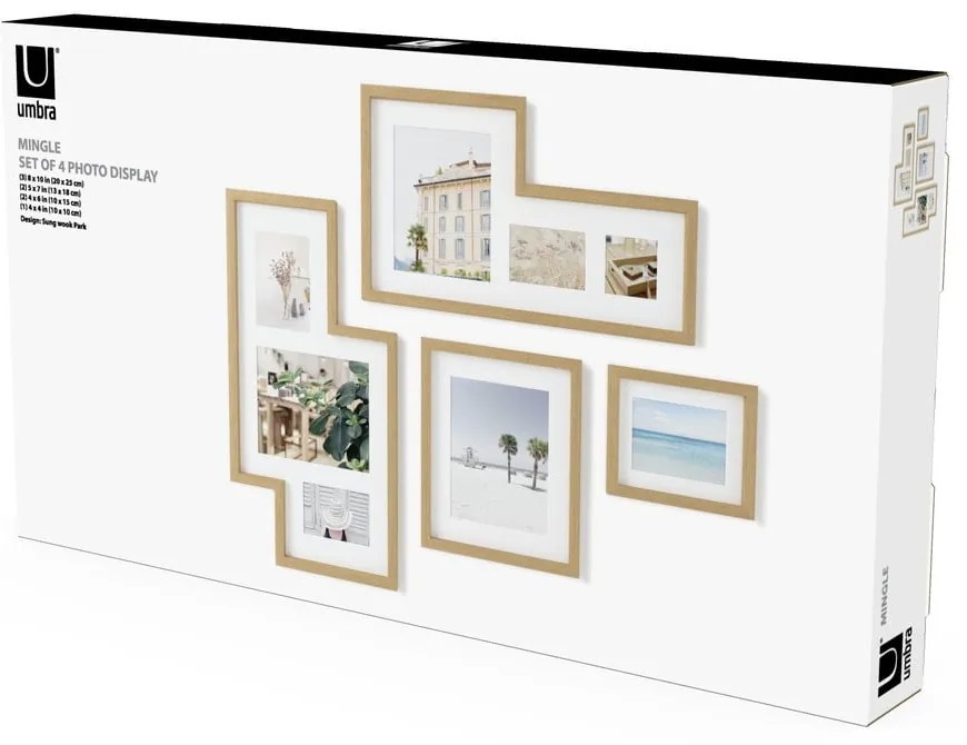 Műanyag képkeret szett 4 db-os 38x69 cm Mingle – Umbra