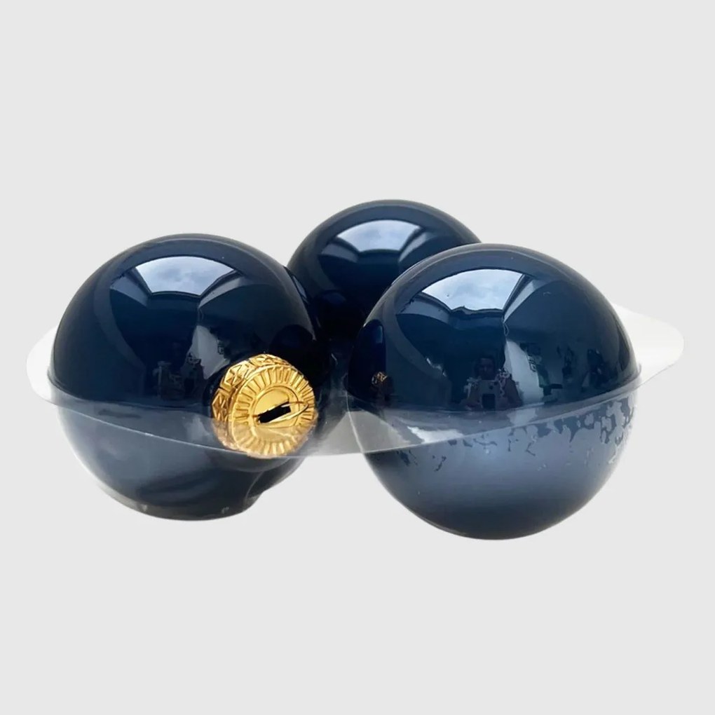 Midnight Blue kék üveg karácsonyi gömb szett 12*6cm