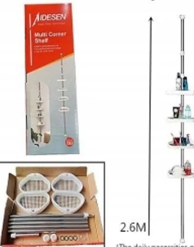 Sarok zuhanypolc Ikonka Állítható 320 cm