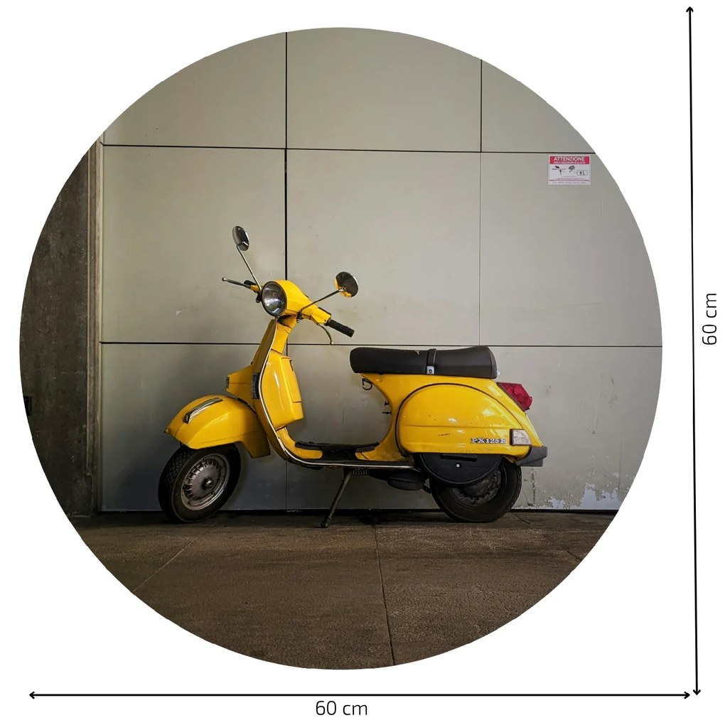 PIPPER. Textil kör alakú falmatrica "Vespa" Méret: 100cm