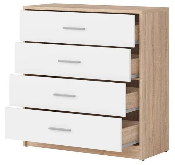 Komód Nepo Plus 7 (szonoma tölgy + fehér) . 1098311