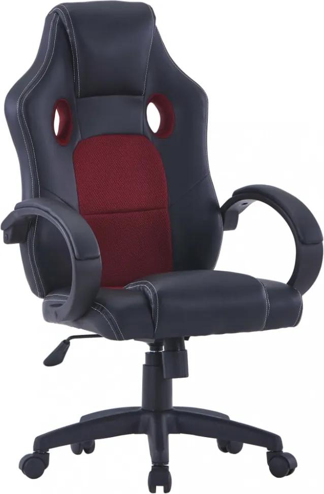 Bordó műbőr gamer-szék
