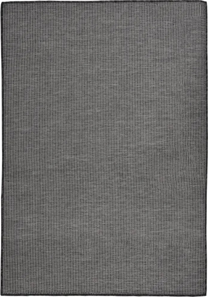 vidaXL szürke lapos szövésű kültéri szőnyeg 160 x 230 cm