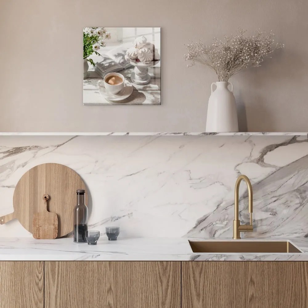 Üveg kép 30x30 cm Meringue – Styler