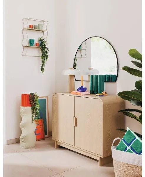 Atmosphera - Fali tükör ALICE 65x90 cm fekete