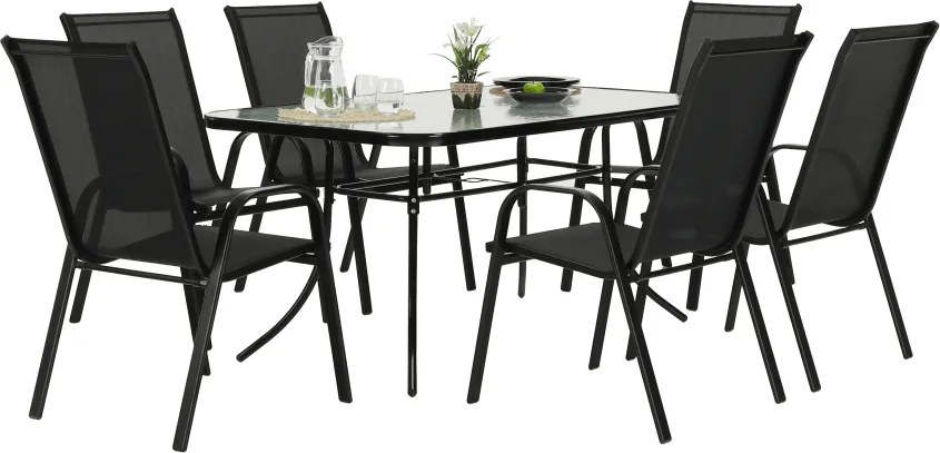 Rakásolható szék, sötétszürke/fekete, ALDERA