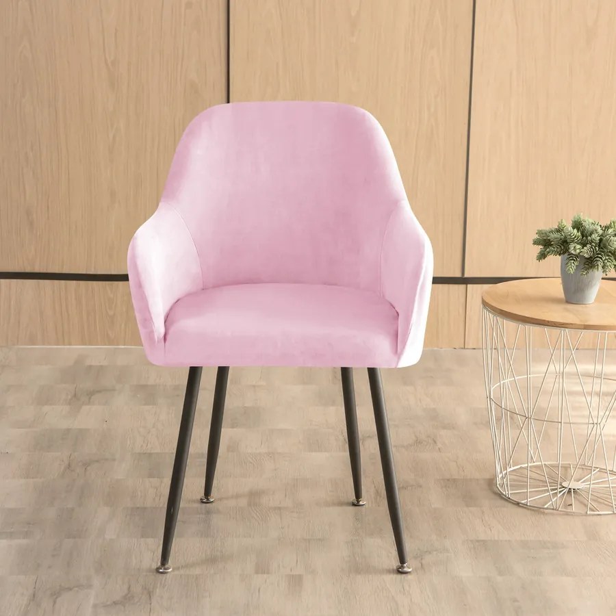 Nagy KagylószékHuzat (bársonyos, rózsaszín)