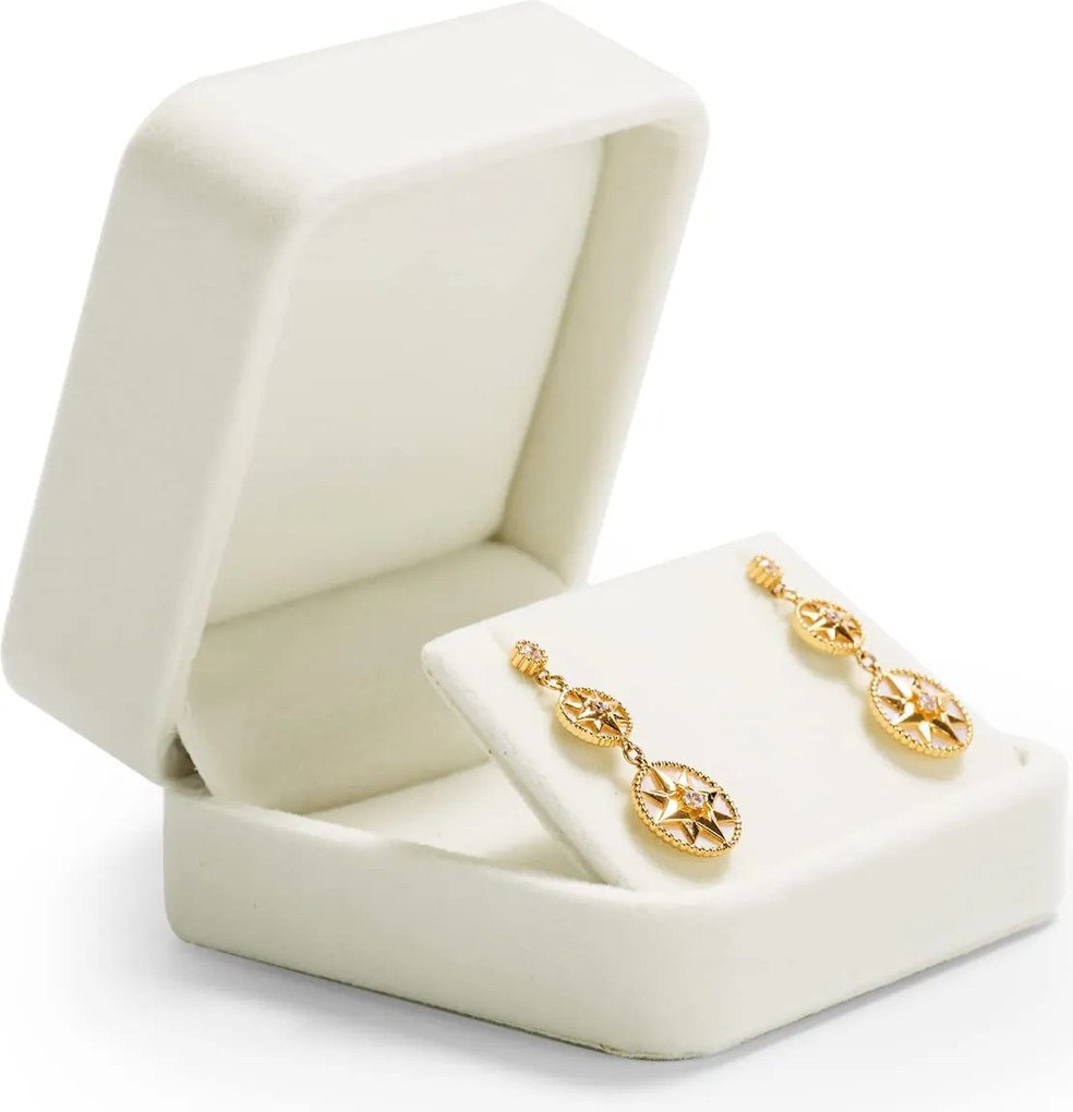 Oirlv Bársony Fülbevaló Doboz Ajándék Valentin napra