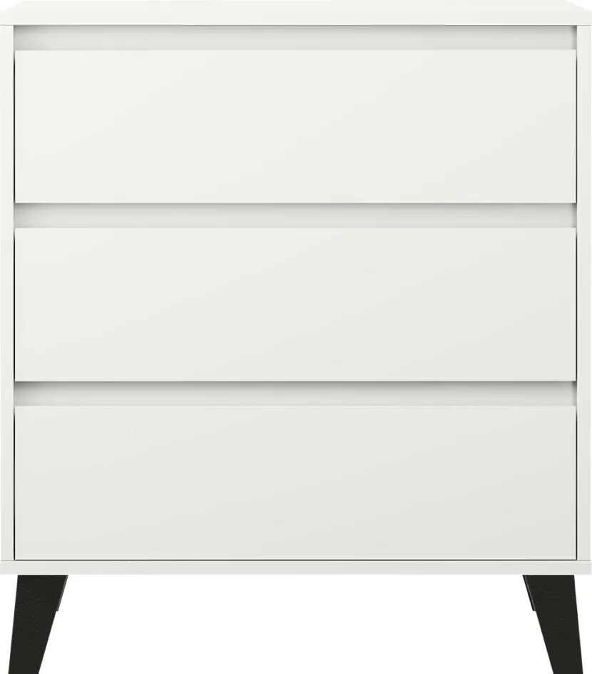 Komód, fehér, BOGAN NEW 3S70