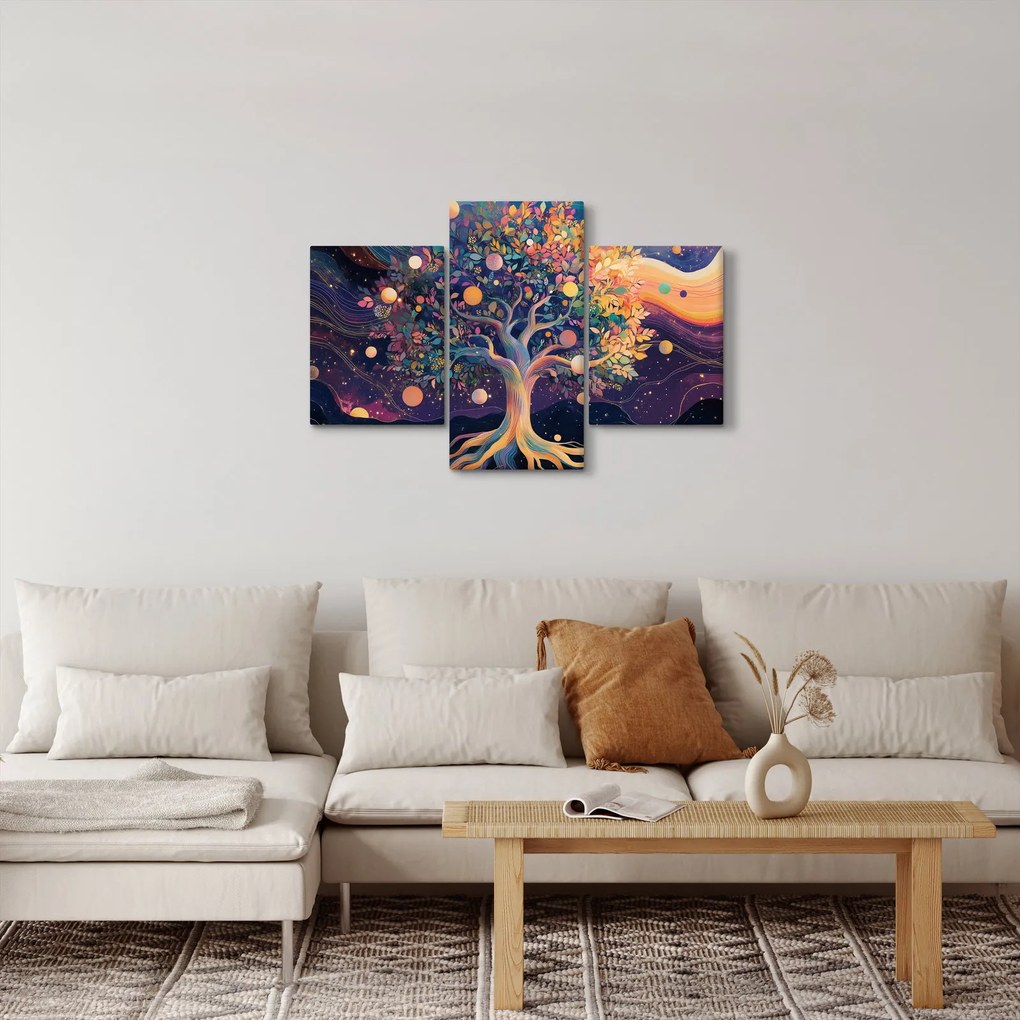 Kép – Lila fa tele energiával (90x60 cm)