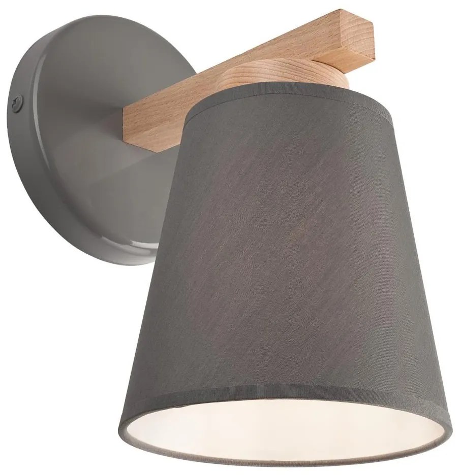 Lamkur Fali lámpa ELLIE 1xE27/60W/230V szürke LA37815