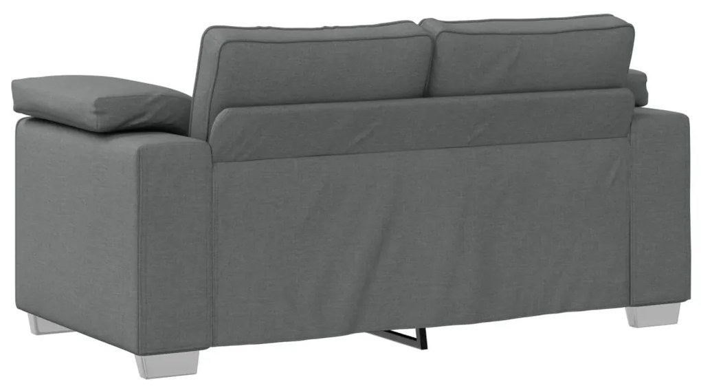 Kétfős kanapé Sötétszürke 120 cm-es Szövet