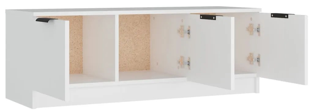 fehér szerelt fa TV-szekrény 102 x 35 x 36,5 cm