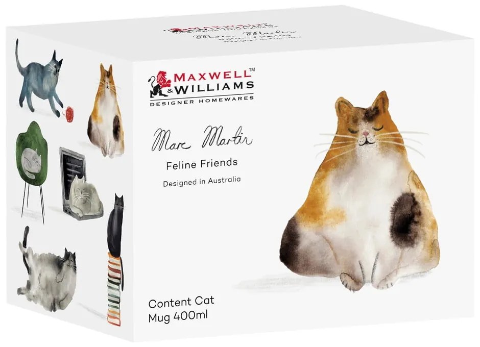 Fehér porcelán bögre 400 ml Best Feline Friends – Maxwell &amp; Williams