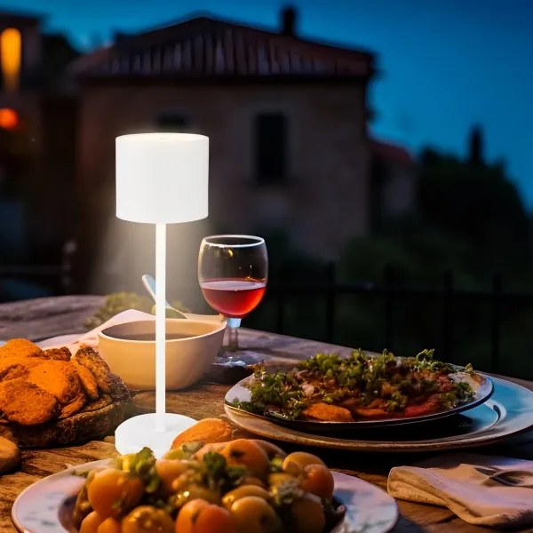 Briloner 7521016 - SIGO LED dimmelhető asztali lámpa 2,5W/5V IP44 2600 mAh fehér