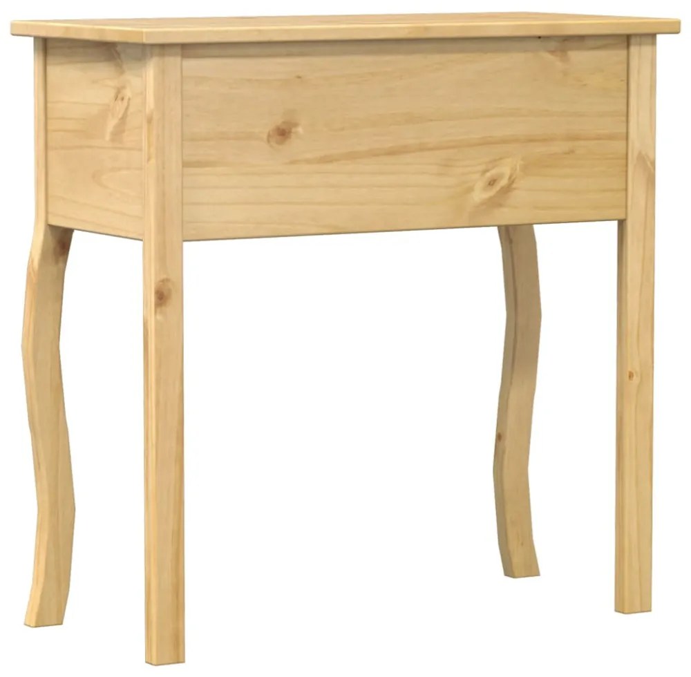 Corona tömör fenyőfa konzolasztal 73 x 35 x 73 cm
