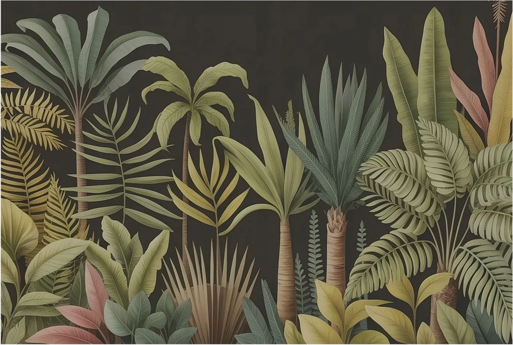 Fali fotótapéta előszoba konyhába Trópusi dzsungel 104x70 Ragasztó