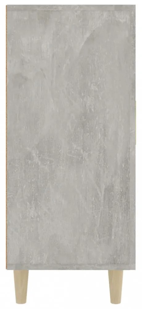 betonszürke szerelt fa tálalószekrény 90 x 34 x 80 cm
