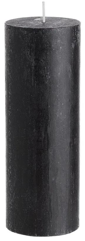 RUSTIC gyertya, fekete 19cm