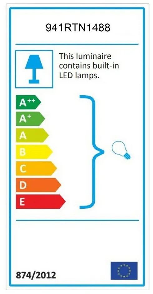 Fali lámpa Flüt 35 cm Ledli Siyah Aplik, fekete